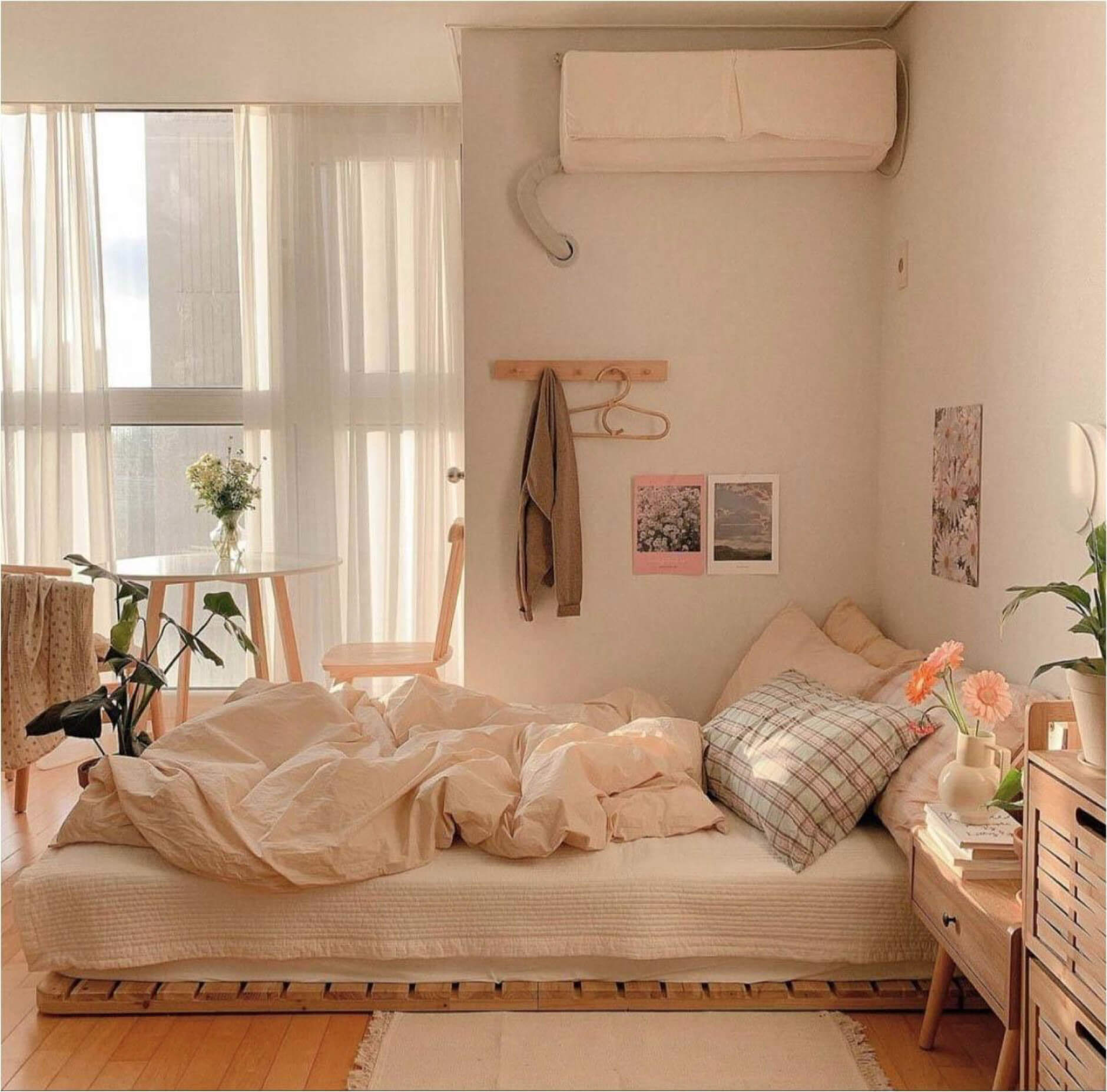 Trang trí phòng ngủ kiểu Hàn Quốc đơn giản