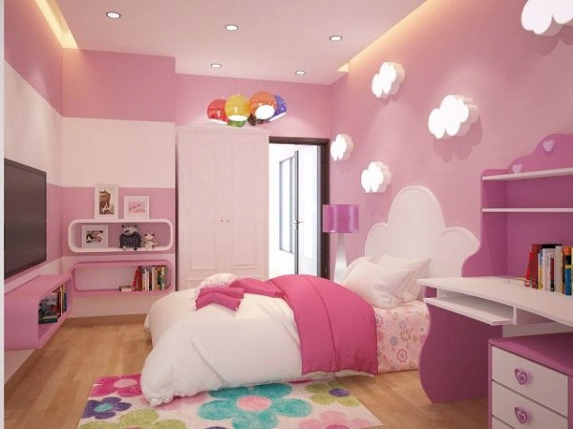 Kinh nghiệm chọn màu sơn phòng ngủ đẹp cho con gái